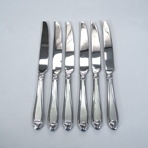 Oneida Stainless 18/10 SATIN GARNET Dinner Knives Set of 6 Flatware